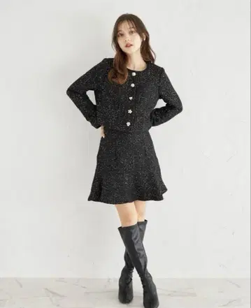 tocco closet 스팽글 셋업 M 블랙