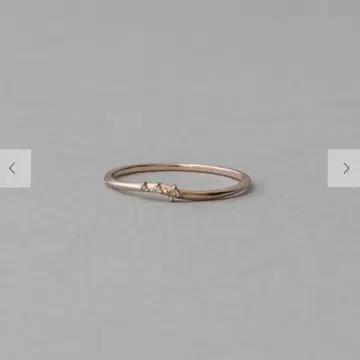 [연내 처분] ete K10MPG 레이어드 브라운 다이아몬드 반지