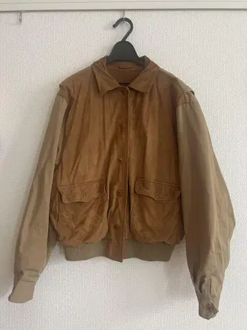 봄버 자켓 브라운 2 포켓