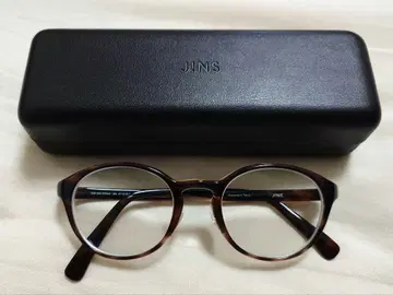 JINS HOME UGF-23A-073 브라운 데미 케이스 포함 안경