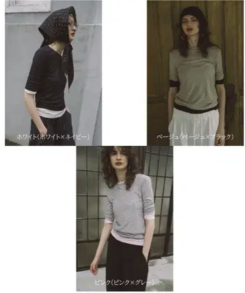 HANNE 2PACK 시어 하프 슬리브 TEE