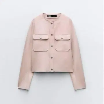 zara 페이크 스웨이드 크롭 자켓