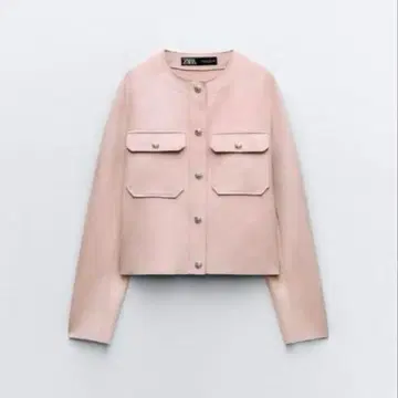 zara 페이크 스웨이드 크롭 자켓