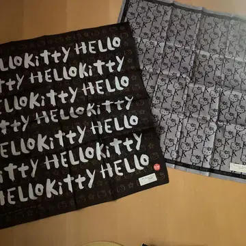 미사용 새상품 Hello Kitty HOMME 손수건 x 2