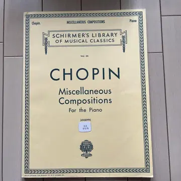CHOPIN Miscellaneous Compositions Piano