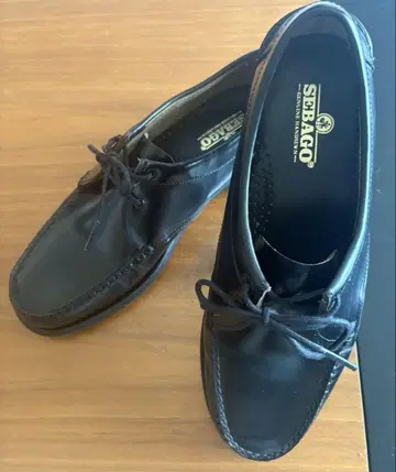 Sebago JAMES 2아이렛 U칩 블랙 신발