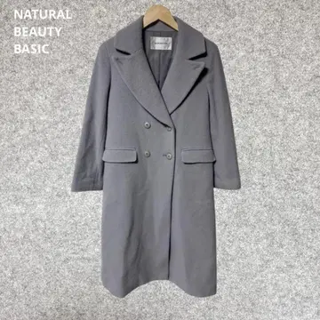 NATURAL BEAUTY BASIC 더블 체스터 모사 코트
