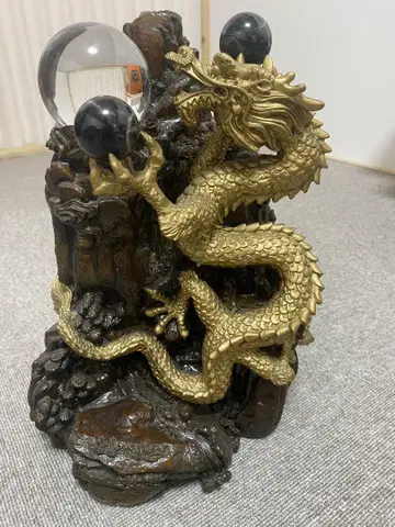 풍수 산수룡 금룡상산 (대) 33cm 입상
