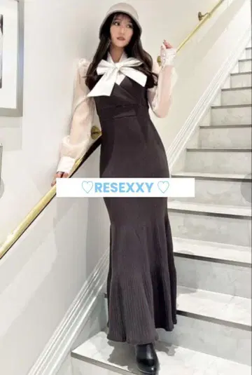 RESEXXY 시어 도킹 머메이드 원피스