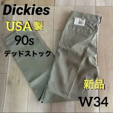 90s USA제 디키즈 874 새상품 W34 데드스탁 카키