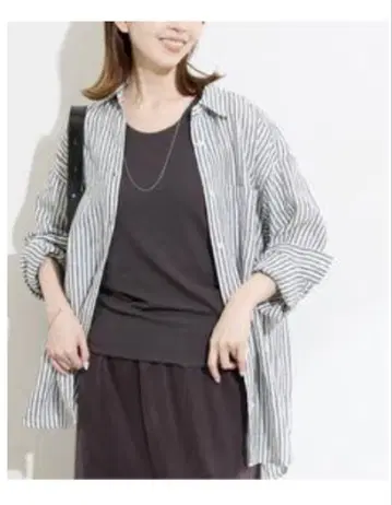 JOURNAL STANDARD 소프트 제필 린넨 셔츠 화이트 A