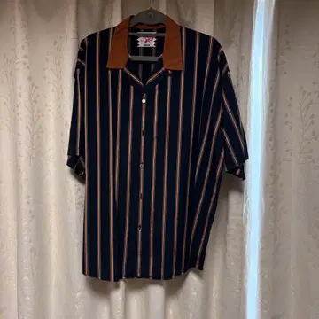 SON OF THE CHEESE Stripe Cleric Shirt