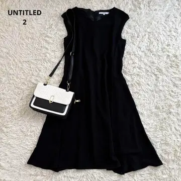 UNTITLED 언타이틀 슬리브리스 원피스 포멀 학교 행사 블랙
