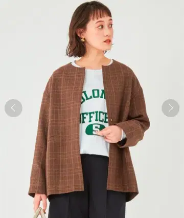 그린 라벨 릴랙싱 메리노 블렌드 노카라 자켓