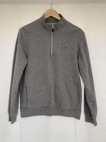 LACOSTE 하프 지퍼 트레이닝복 그레이 사이즈 4