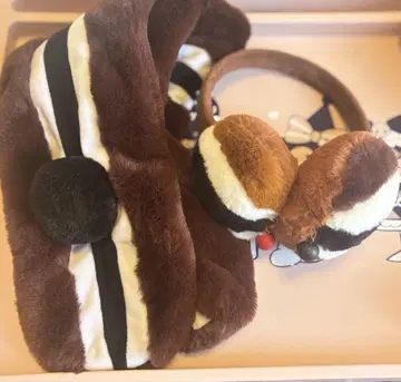 디즈니 스토어 칩앤데일 머플러+귀도리 세트