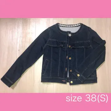 프릴 & 비쥬가 귀여운 데님 자켓 38(S) G 자켓