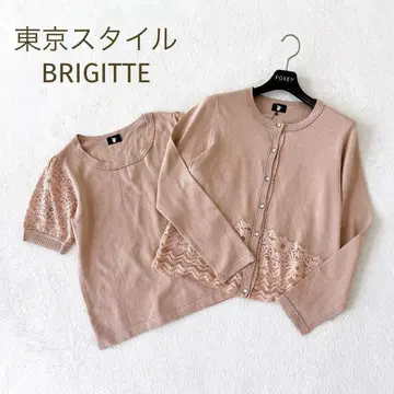 택 포함 새상품 BRIGITTE 도쿄스타일 비쥬 레이스 앙상블 M