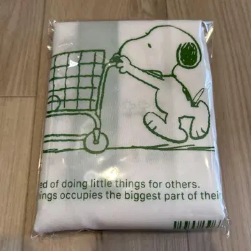 [훼미리마트 한정판] 스누피 비닐봉투풍 에코백 PEANUTS