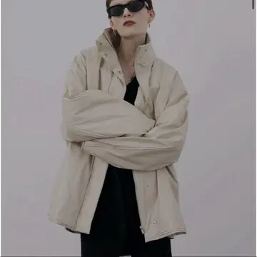 AMERI / PASTING LIKE FAKE LEATHER JACKET