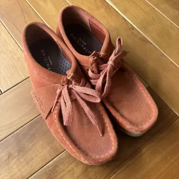 [ 새상품급 ] Clarks 왈라비 US6-1/2 23cm 오렌지 클락스