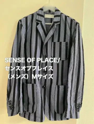 SENSE OF PLACE 스트라이프 테일러드 자켓 M 사이즈