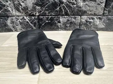 HUGO BOSS 가죽 장갑 블랙 남성용 8.5