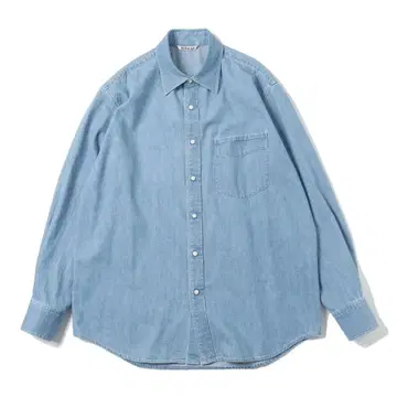 AURALEE SELVEDGE SUPER LIGHT DENIM SHIRT