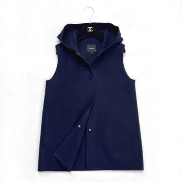 23AW 띠어리 Theory 캐시미어 혼방 베스트 코트 네이비 P