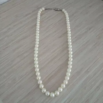 목걸이 화이트 약 43cm