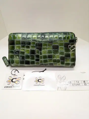 COCCO FIORE 그린 장지갑