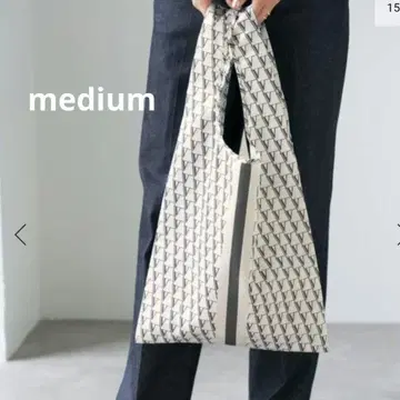 VERMEIL 모노그램 에코백 Medium 그레이 미사용 새상품