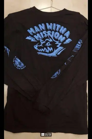 MAN WITH A MISSION 메모리얼 로고 롱 T