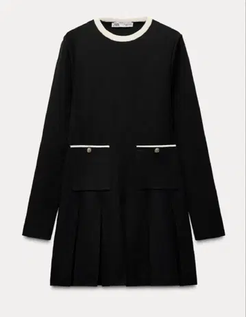 ZARA 미니 플리츠 니트 원피스 XS
