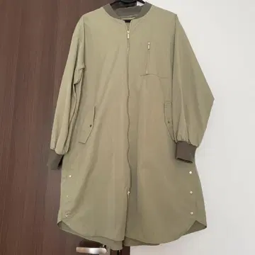 카키 롱 기장 자켓