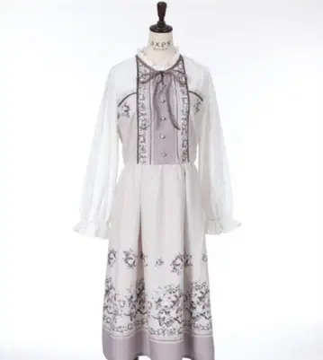 엑시즈팜 로즈 부케 패턴 원피스 M