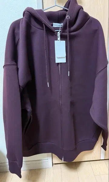[이번 시즌 상품] LEPSIM 퍼프 에어 ZIPBIG 후디 브라운 핑크