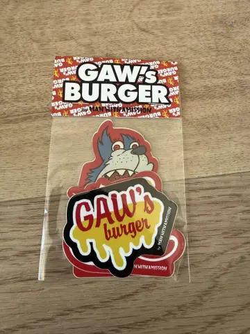 MWAM GAW's Burger 맨위즈 가우즈버거 스티커