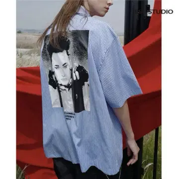 ESC STUDIO 스트라이프 셔츠 한국 K-pop