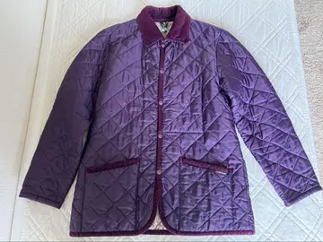 Lavenham 보라색 퀼팅 자켓