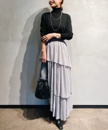 아뉴앙스 랜덤헴 캉캉 스커트
