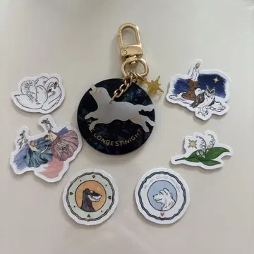 foxco 키링과 스티커