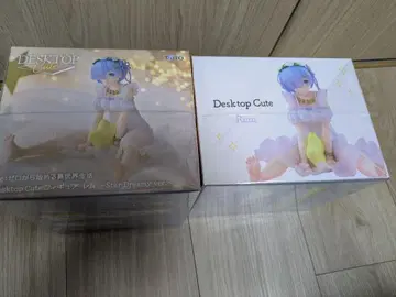 [ 새상품 미개봉품 ] Desktop Cute 렘 피규어 2개 세트