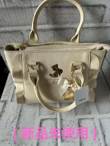 [ 미사용 새상품 ] Disney 프린세스 미녀와 야수 백 2way 크림