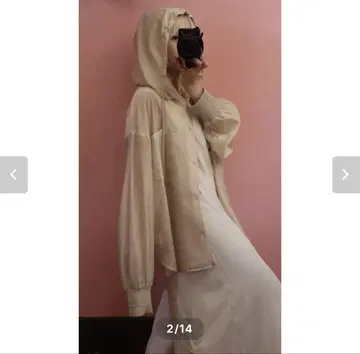 새상품 ROSE vintage sheer 후디 셔츠