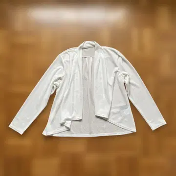 화이트 폴리에스테르 가디건 일본제