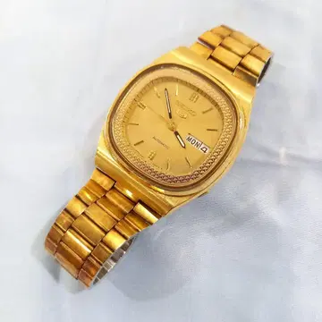 SEIKO 세이코 파이브 손목시계 골드 자동 와인딩