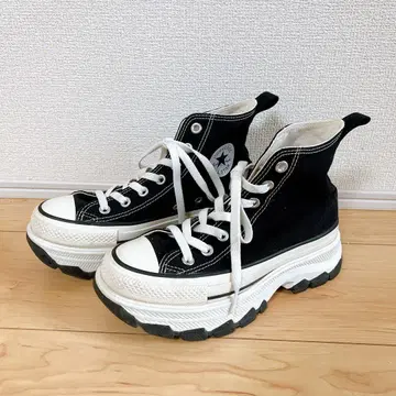 컨버스 올스타 통굽 하이컷 블랙 화이트 23cm