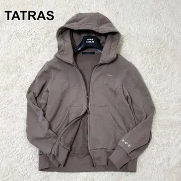 TATRAS 타트라스 FELDA 페르다 지퍼 후드티 브라운 M 은색 로고