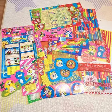 레트로 불꽃놀이 대지? 세트 쇼와 헤이세이 저널 컬러풀